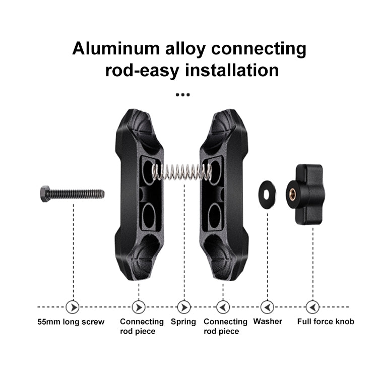 RUIGPRO Crab Clamp Action Camera Bracket 1/4 Ball Head with Phone Clamp