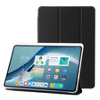 For Huawei Matepad 11 Pro 2024 Clear Acrylic 3-Fold Leather Tablet Case(Black) - Huawei by PMC Jewellery | Online Shopping South Africa | PMC Jewellery | Buy Now Pay Later Mobicred