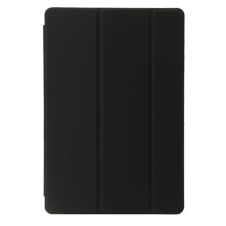 For Huawei MatePad Pro 13.2 2023 Clear Acrylic 3-Fold Leather Tablet Case(Black)