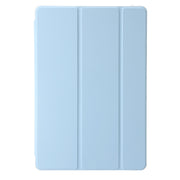 For Huawei MatePad Pro 13.2 2023 Clear Acrylic 3-Fold Leather Tablet Case(Ice Blue)