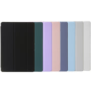 For Huawei Matepad 11 Pro 2024 Clear Acrylic 3-Fold Leather Tablet Case(Black)