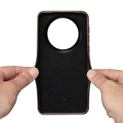 For Huawei Mate 60 Denior Crocodile Texture Genuine Leather Electroplating Phone Case(Green)