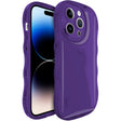 For iPhone 15 Pro Max IMAK Wave Bubble Soft Shockproof Phone Case(Purple) - iPhone 15 Pro Max Cases by imak | Online Shopping South Africa | PMC TechLife | Buy Now Pay Later Mobicred