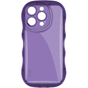 For iPhone 15 Pro Max IMAK Wave Bubble Soft Shockproof Phone Case(Purple)