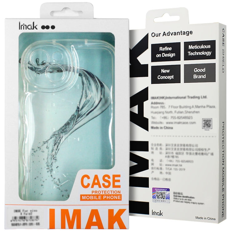 For iPhone 15 Pro Max IMAK Wave Bubble Soft Shockproof Phone Case(Purple)