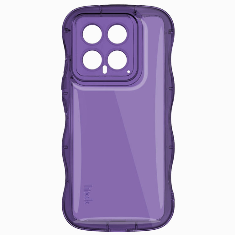For Xiaomi 14 5G IMAK Wave Bubble Soft Shockproof Phone Case(Purple)