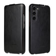 For Samsung Galaxy S24 5G Fierre Shann 64 Texture Vertical Flip PU Leather Phone Case(Black) - free shipping - PMC Jewellery - Order now!