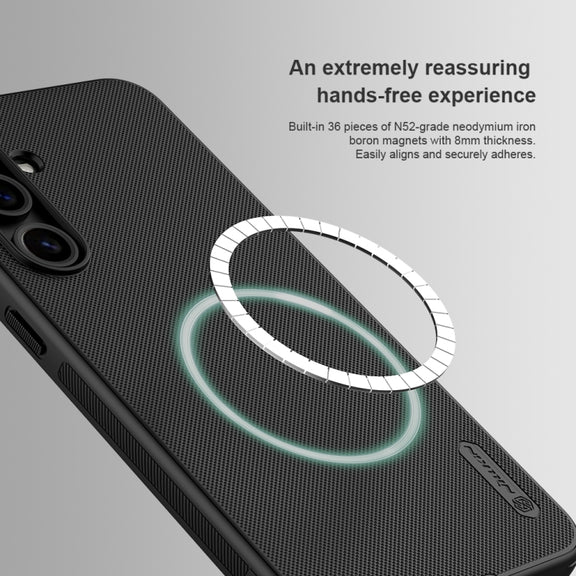 For Samsung Galaxy S24 FE 5G NILLKIN Frosted Shield Pro Magnetic Magsafe Phone Case(Black)