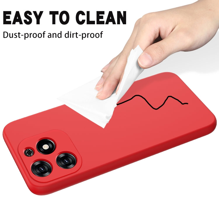 For Tecno Spark 20C/Go 2024 Solid Color Liquid Silicone Dropproof Full Coverage Protective Case(Red)