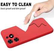 For Tecno Spark 20C/Go 2024 Solid Color Liquid Silicone Dropproof Full Coverage Protective Case(Red)