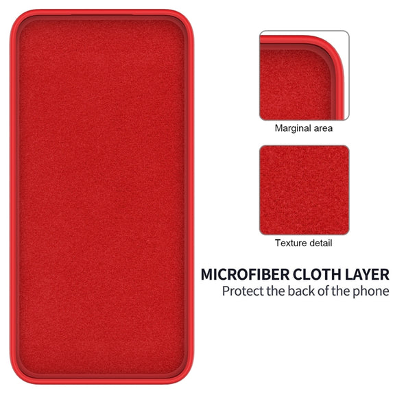 For Tecno Spark 20C/Go 2024 Solid Color Liquid Silicone Dropproof Full Coverage Protective Case(Red)