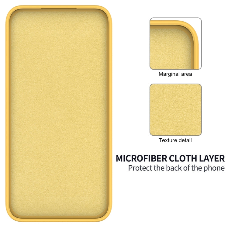 For Tecno Spark 20C/Go 2024 Solid Color Liquid Silicone Dropproof Full Coverage Protective Case(Yellow)