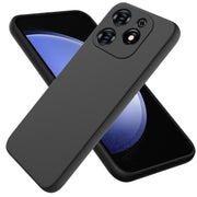 For Tecno Spark 20C/Go 2024 Solid Color Liquid Silicone Dropproof Full Coverage Protective Case(Black)