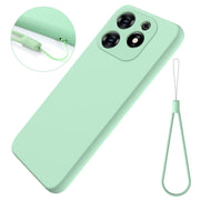 For Tecno Spark 20C/Go 2024 Solid Color Liquid Silicone Dropproof Full Coverage Protective Case(Green)