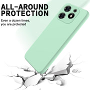 For Tecno Spark 20C/Go 2024 Solid Color Liquid Silicone Dropproof Full Coverage Protective Case(Green)