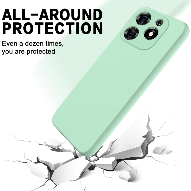 For Tecno Spark 20C/Go 2024 Solid Color Liquid Silicone Dropproof Full Coverage Protective Case(Green)