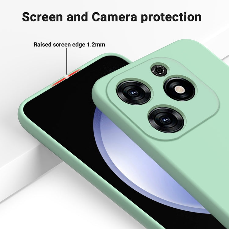 For Tecno Spark 20C/Go 2024 Solid Color Liquid Silicone Dropproof Full Coverage Protective Case(Green)