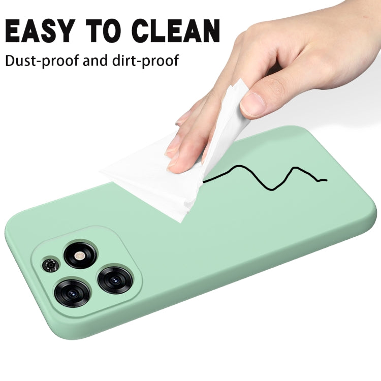 For Tecno Spark 20C/Go 2024 Solid Color Liquid Silicone Dropproof Full Coverage Protective Case(Green)