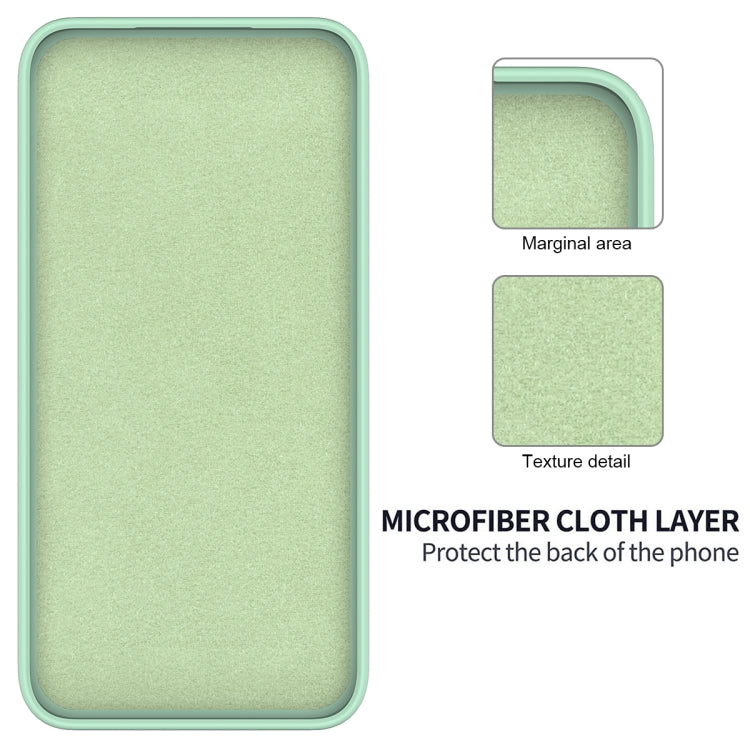 For Tecno Spark 20C/Go 2024 Solid Color Liquid Silicone Dropproof Full Coverage Protective Case(Green)