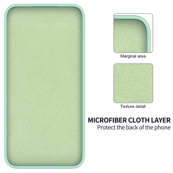 For Tecno Spark 20C/Go 2024 Solid Color Liquid Silicone Dropproof Full Coverage Protective Case(Green)