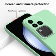 For vivo S18 / S18 Pro / V30 / V30 Pro Solid Color Liquid Silicone Dropproof Full Coverage Protective Case(Green)