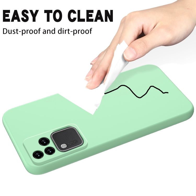 For vivo S18 / S18 Pro / V30 / V30 Pro Solid Color Liquid Silicone Dropproof Full Coverage Protective Case(Green)