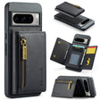 For Google Pixel 8 Pro DG.MING M5 Series Zip RFID Multi Card Detachable Leather Phone Case(Black) - Google Cases by DG.MING | Online Shopping South Africa | PMC TechLife | Buy Now Pay Later Mobicred