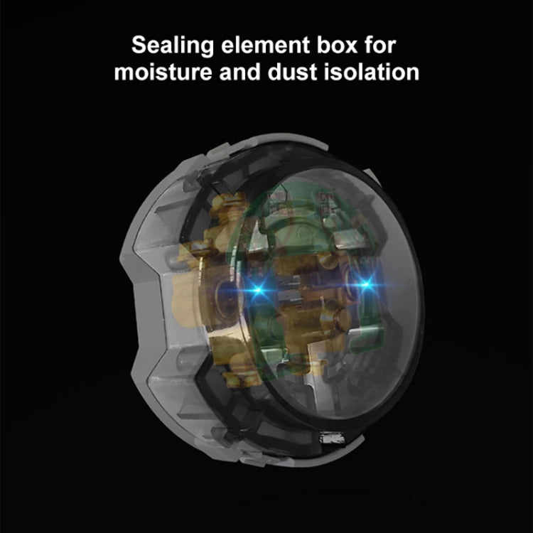 86mm Round LED Tempered Glass Switch Panel, Gold Round Glass, Style:Three Open Dual Control