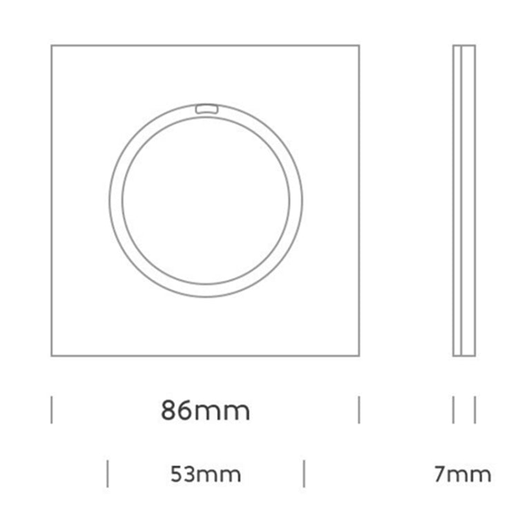 86mm Round LED Tempered Glass Switch Panel, Gold Round Glass, Style:One Open Multiple Control