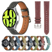 20mm Universal Denim Leather Buckle Watch Band(Light Blue)