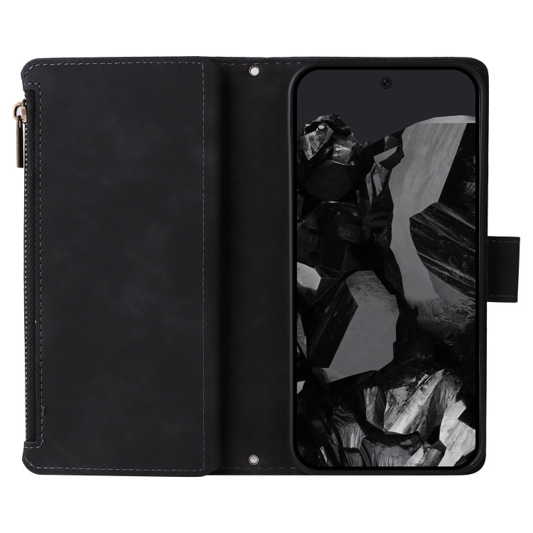 For Google Pixel 9 Pro Multifunctional Multi-Card Wallet Phone Leather Case(Black)
