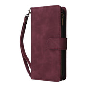 For Google Pixel 9 Pro Multifunctional Multi-Card Wallet Phone Leather Case(Wine Red)