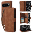 For Google Pixel 9 Pro Multifunctional Multi-Card Wallet Phone Leather Case(Brown) - Google Cases by PMC TechLife | Online Shopping South Africa | PMC TechLife | Buy Now Pay Later Mobicred