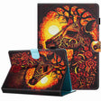 For 10 inch Painted Pattern Stitching Leather Tablet Case(Flower Deer) - 10 - 11 inch by PMC TechLife | Online Shopping South Africa | PMC TechLife | Buy Now Pay Later Mobicred