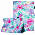 For 10 inch Painted Pattern Stitching Leather Tablet Case(Bougainvillea) - 10 - 11 inch by PMC TechLife | Online Shopping South Africa | PMC TechLife | Buy Now Pay Later Mobicred
