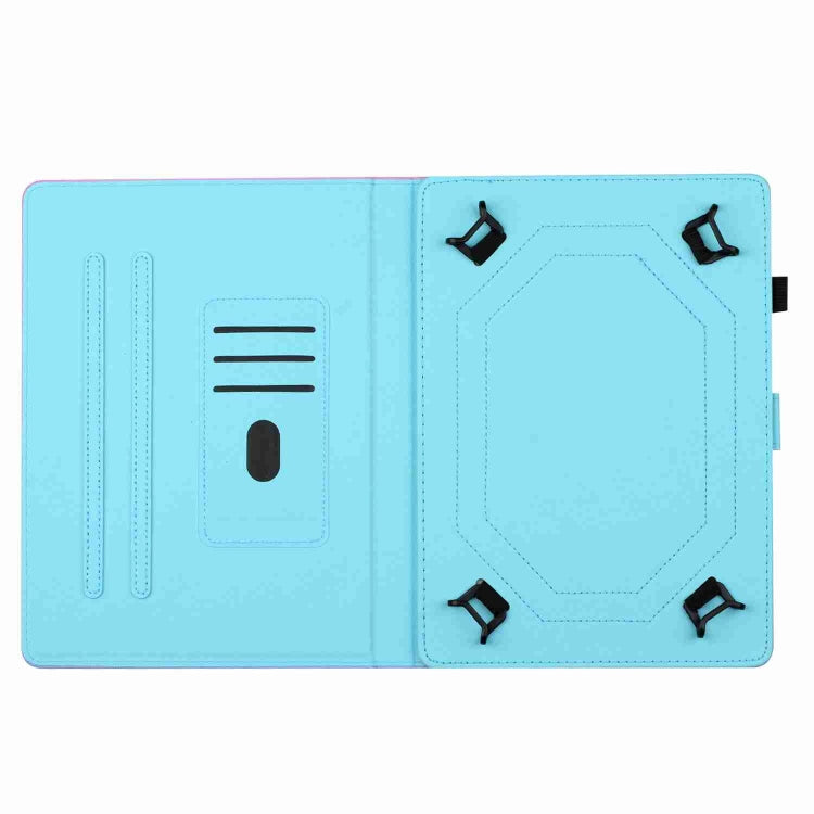 For 10 inch Painted Pattern Stitching Leather Tablet Case(Bougainvillea)