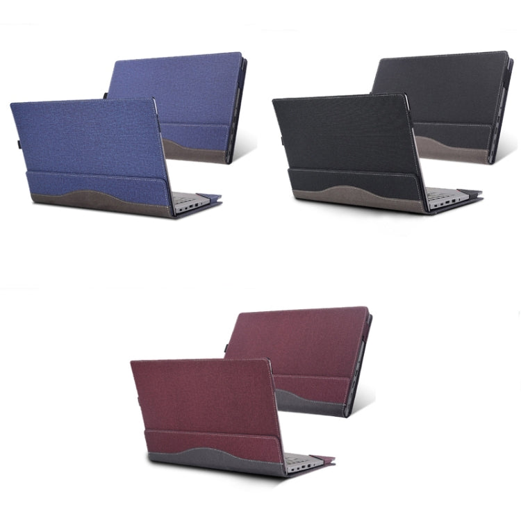 For Lenovo V14 G2 ALC / ITL / IJL Laptop Leather Shockproof Protective Case(Wine Red)