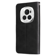 For Honor Magic6 Pro Fashion Calf Texture Zipper Leather Phone Case(Black)