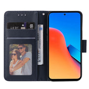 For Xiaomi Redmi 12 4G/5G/Note 12R Multifunctional Horizontal Flip Leather Phone Case with Three Card Slot(Blue)