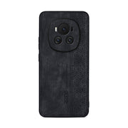 For Honor Magic6 AZNS 3D Embossed Skin Feel Phone Case(Black)