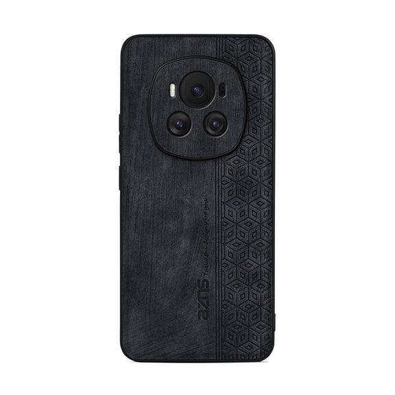 For Honor Magic6 AZNS 3D Embossed Skin Feel Phone Case(Black)