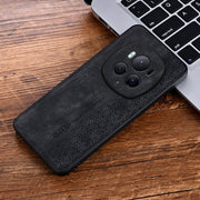 For Honor Magic6 Pro AZNS 3D Embossed Skin Feel Phone Case(Black)