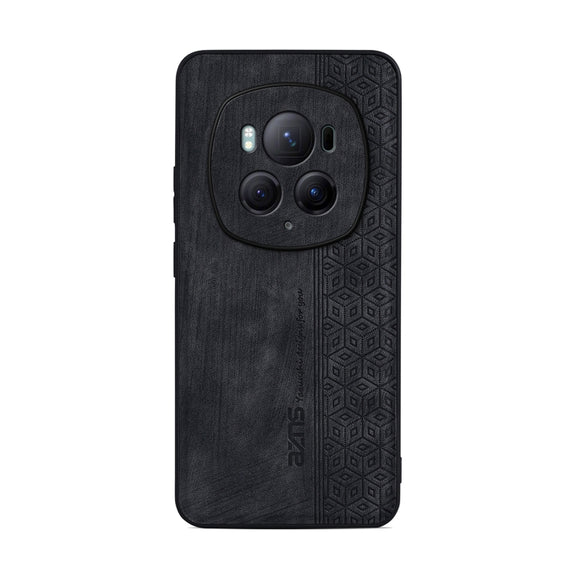 For Honor Magic6 Pro AZNS 3D Embossed Skin Feel Phone Case(Black)