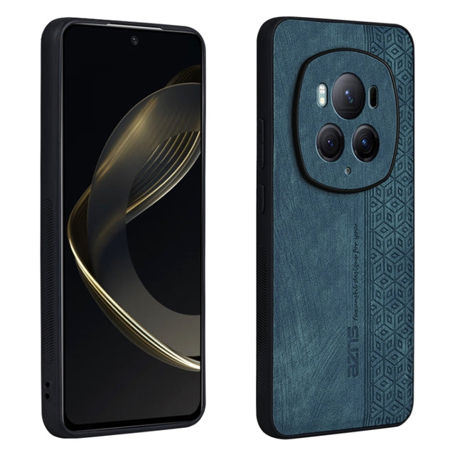 For Honor Magic6 Pro AZNS 3D Embossed Skin Feel Phone Case(Dark Green)