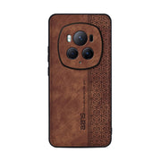 For Honor Magic6 Pro AZNS 3D Embossed Skin Feel Phone Case(Brown)