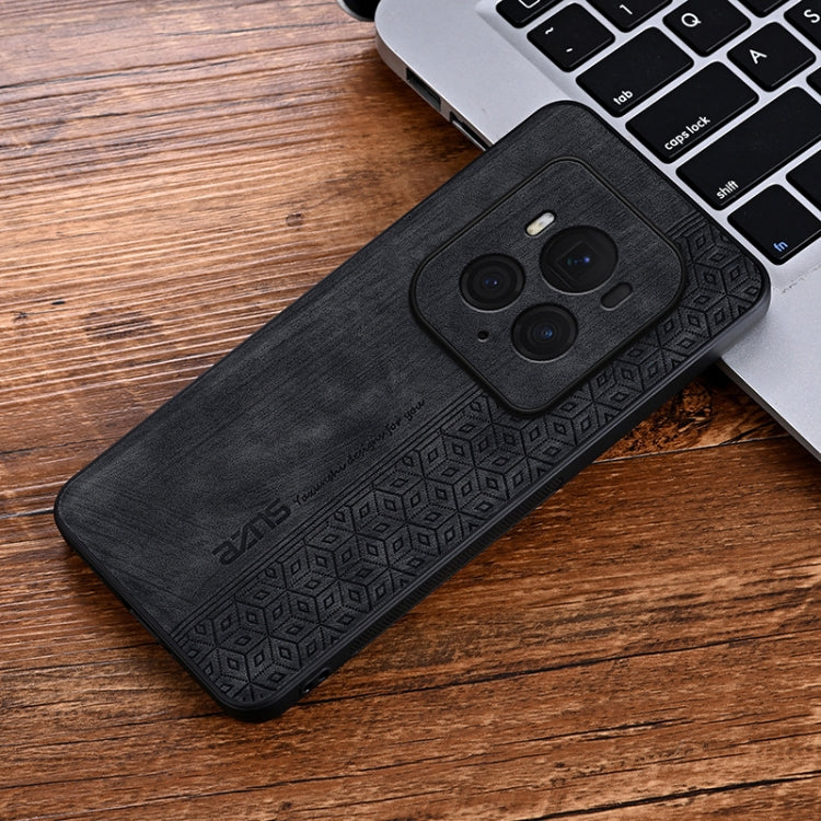 For Honor Magic6 Ultimate AZNS 3D Embossed Skin Feel Phone Case(Black)