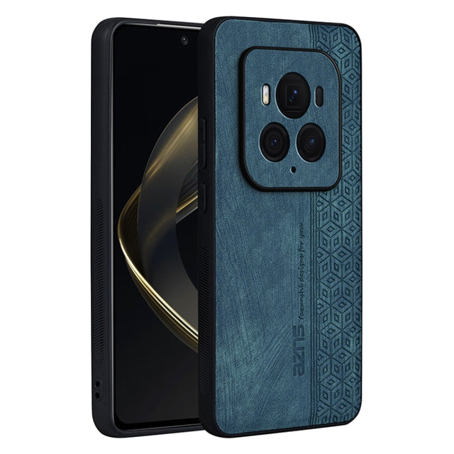 For Honor Magic6 Ultimate AZNS 3D Embossed Skin Feel Phone Case(Dark Green)