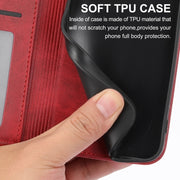 For Google Pixel 9 Cubic Grid Calf Texture Magnetic Leather Phone Case(Red)