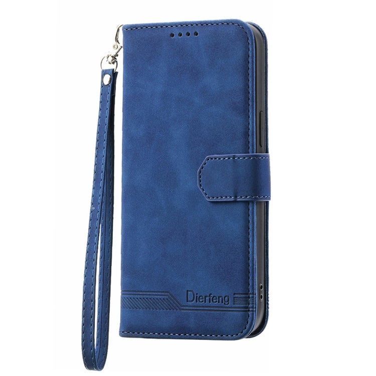 For Google Pixel 9 Dierfeng Dream Line TPU + PU Leather Phone Case(Blue)