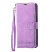 For Google Pixel 9 Pro Dierfeng Dream Line TPU + PU Leather Phone Case(Purple)